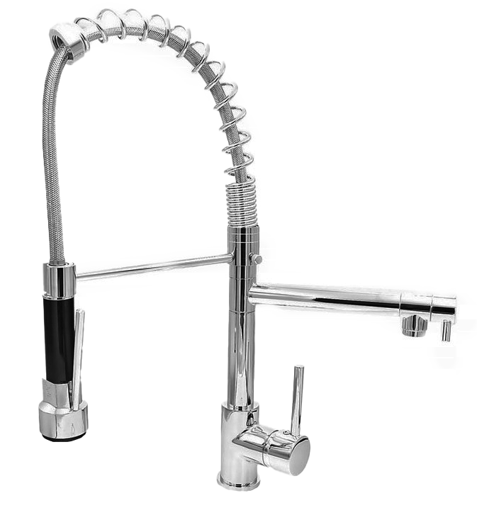 Bateria kuchenna SPIRAL DUO SREBRNA Dwukranowa CHROM