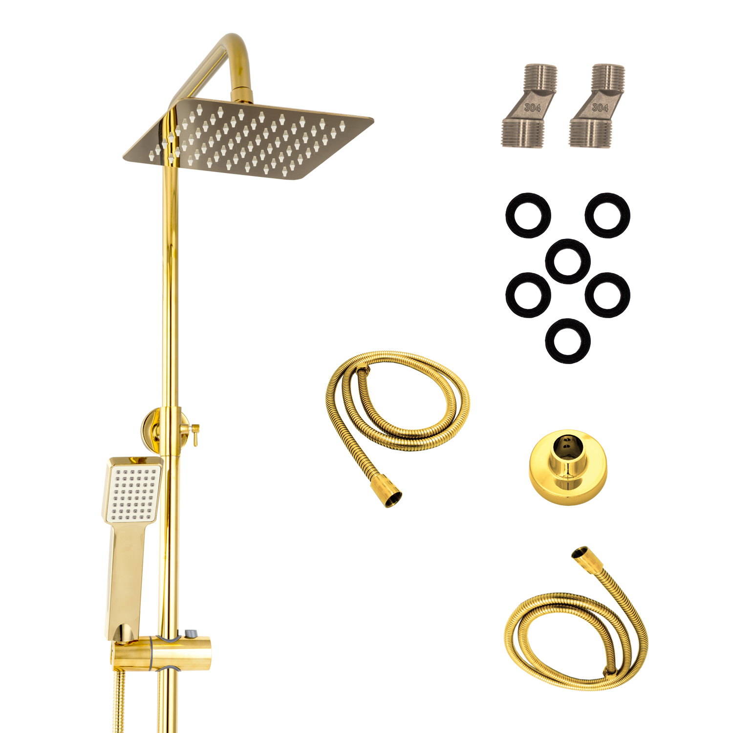 Rossa gold zestaw natrysk prysznicowy