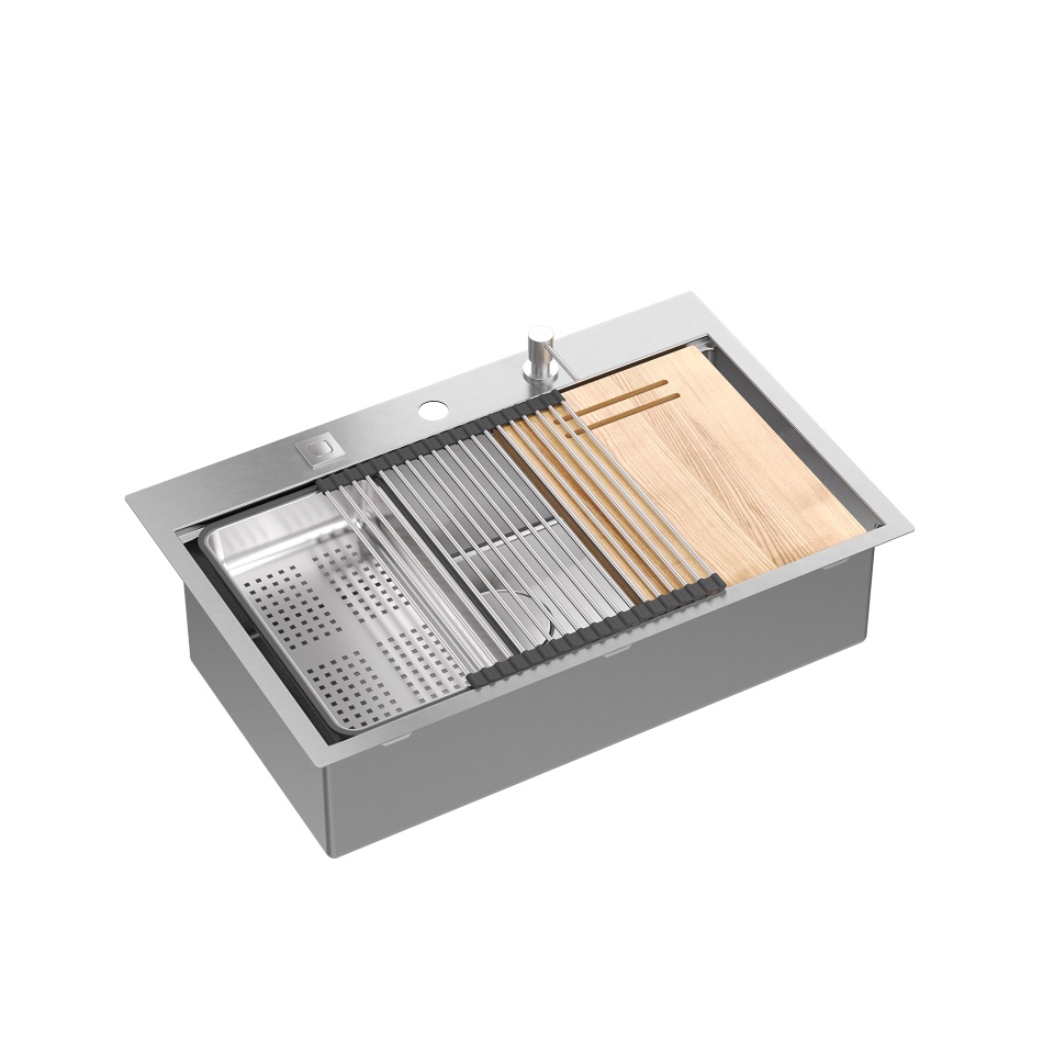QUADRON BURT Workstation SteelQ zlewozmywak 1-komorowy