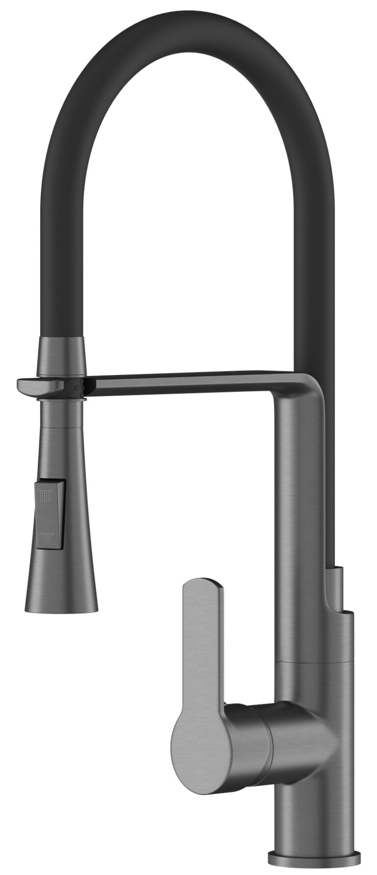 BATERIA-KUCHENNA-WYCIAGANA-WYLEWKA-METALIK-KRAN-DWUFUNKCYJNY-GUN-GREY-VEGAS-Kolor-inny-kolor