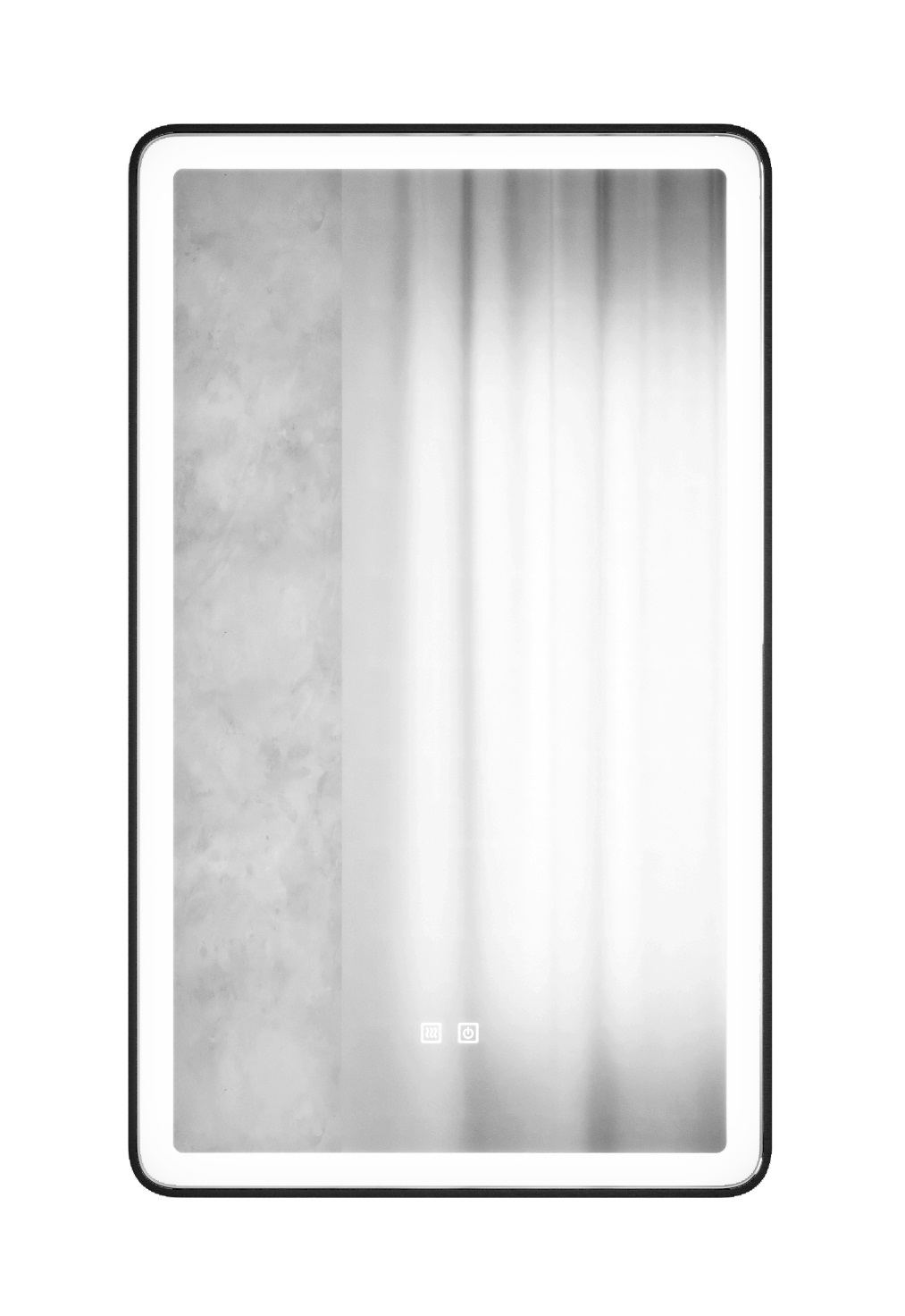Prostokątne podświetlane lustro energooszczędne LED 60x100 MENSA