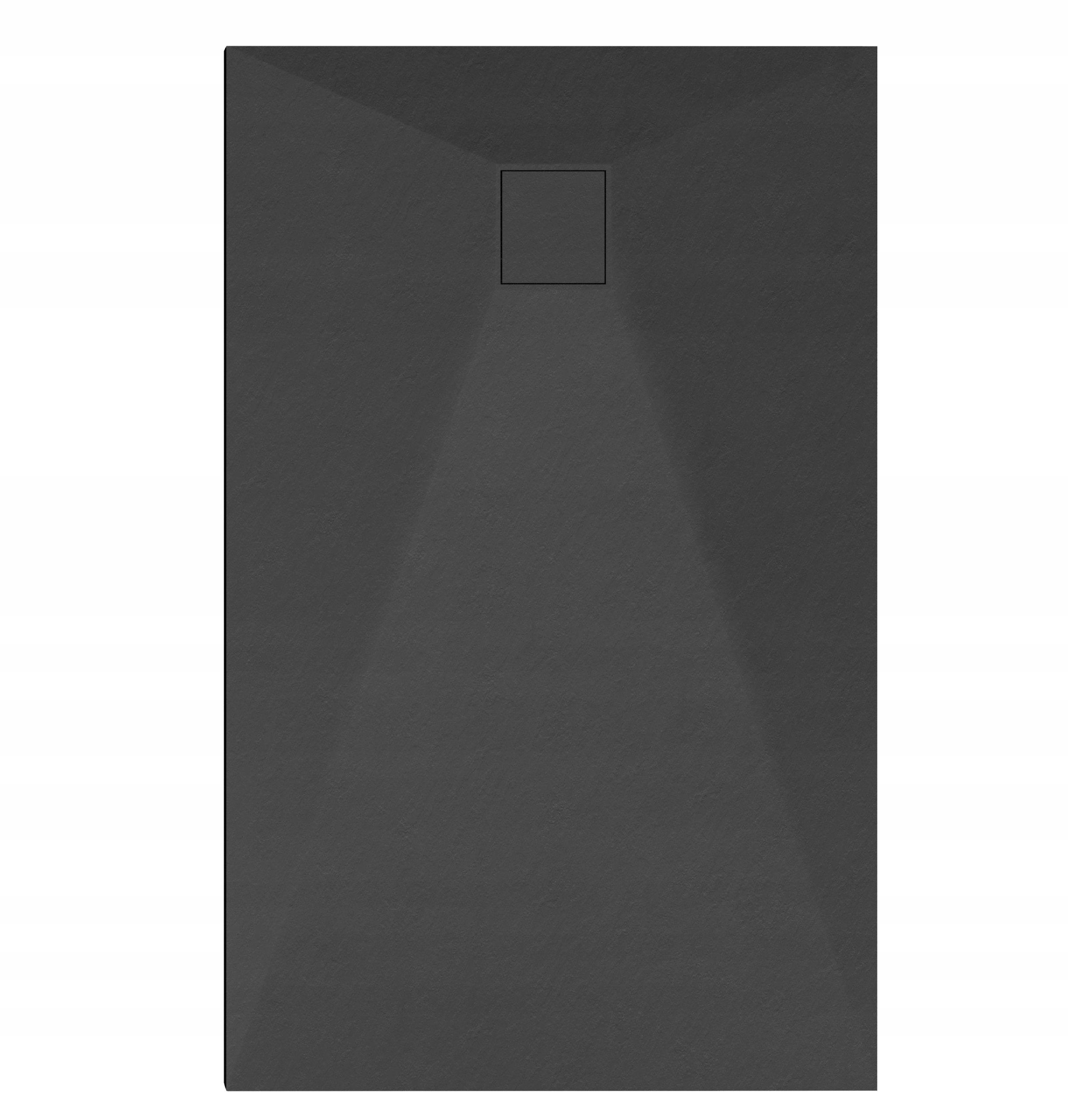 BRODZIK PRYSZNICOWY PROSTOKĄTNY 140x90 CM CZARNY SMC KOMPOZYT TEJA