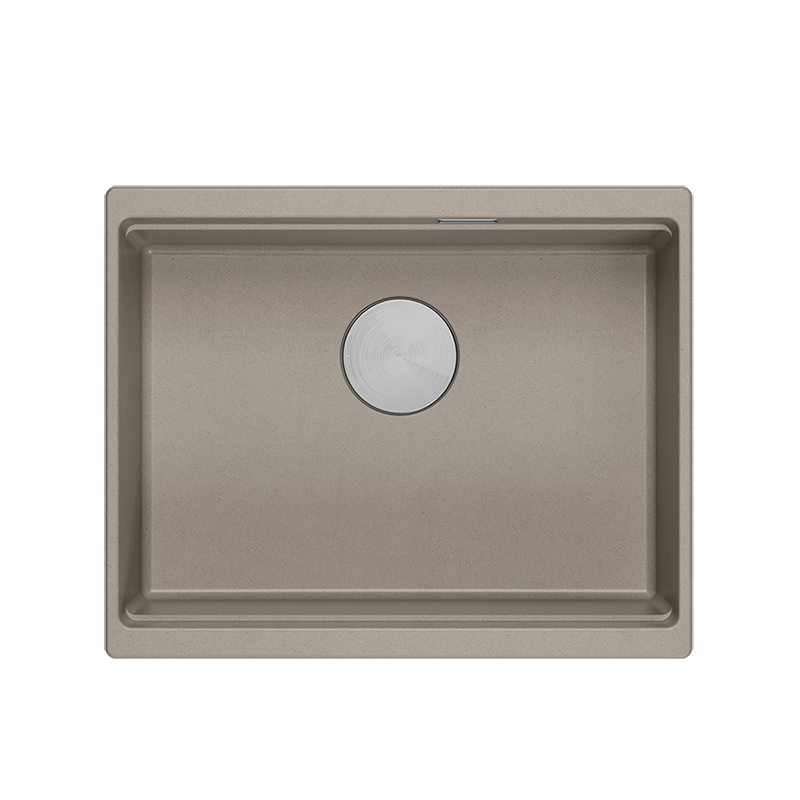 LOGAN 100 GraniteQ zlewozmywak soft taupe z syfonem manualnym