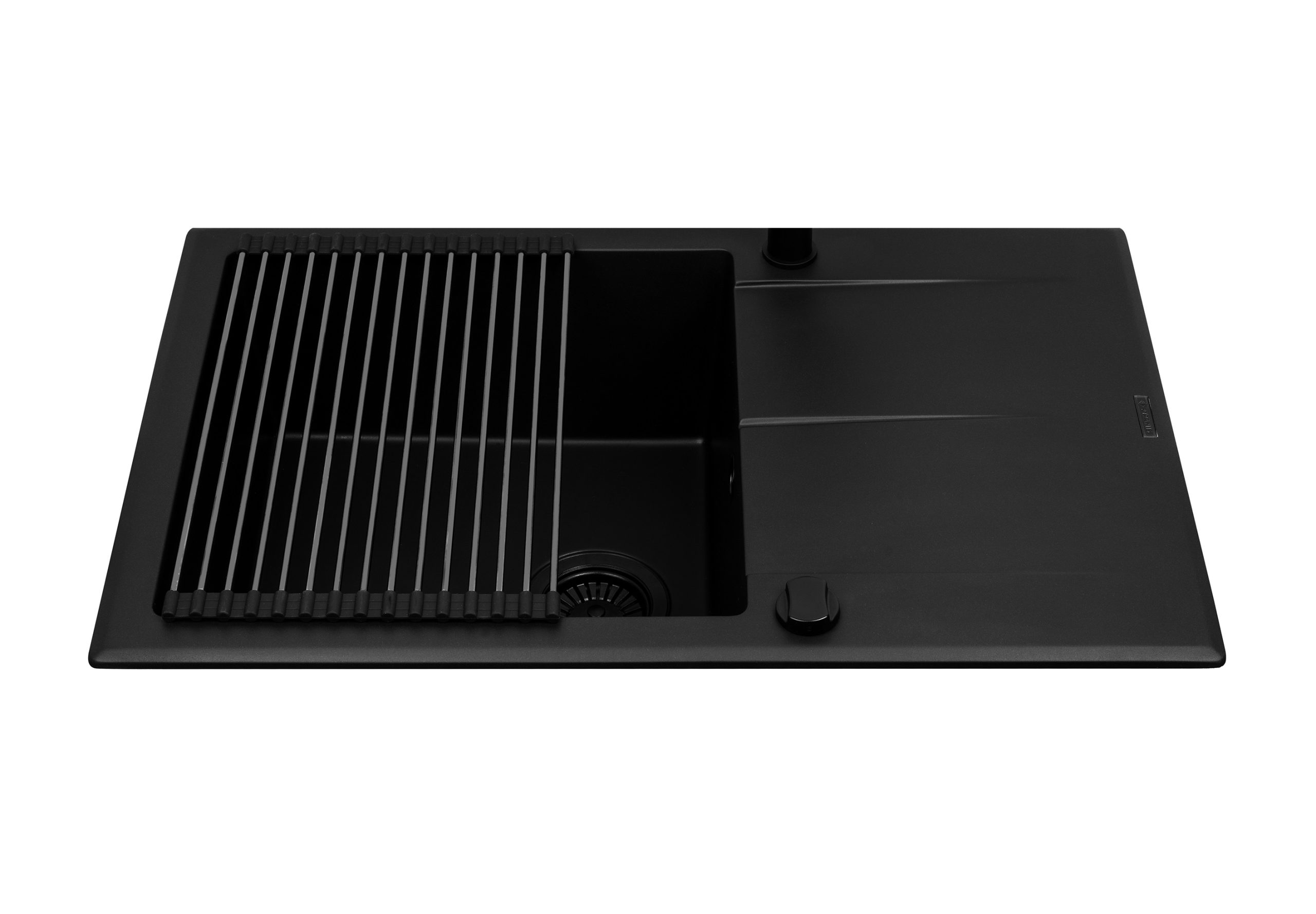 Zlew KEROS (76x48) 1B 1D Black Edition