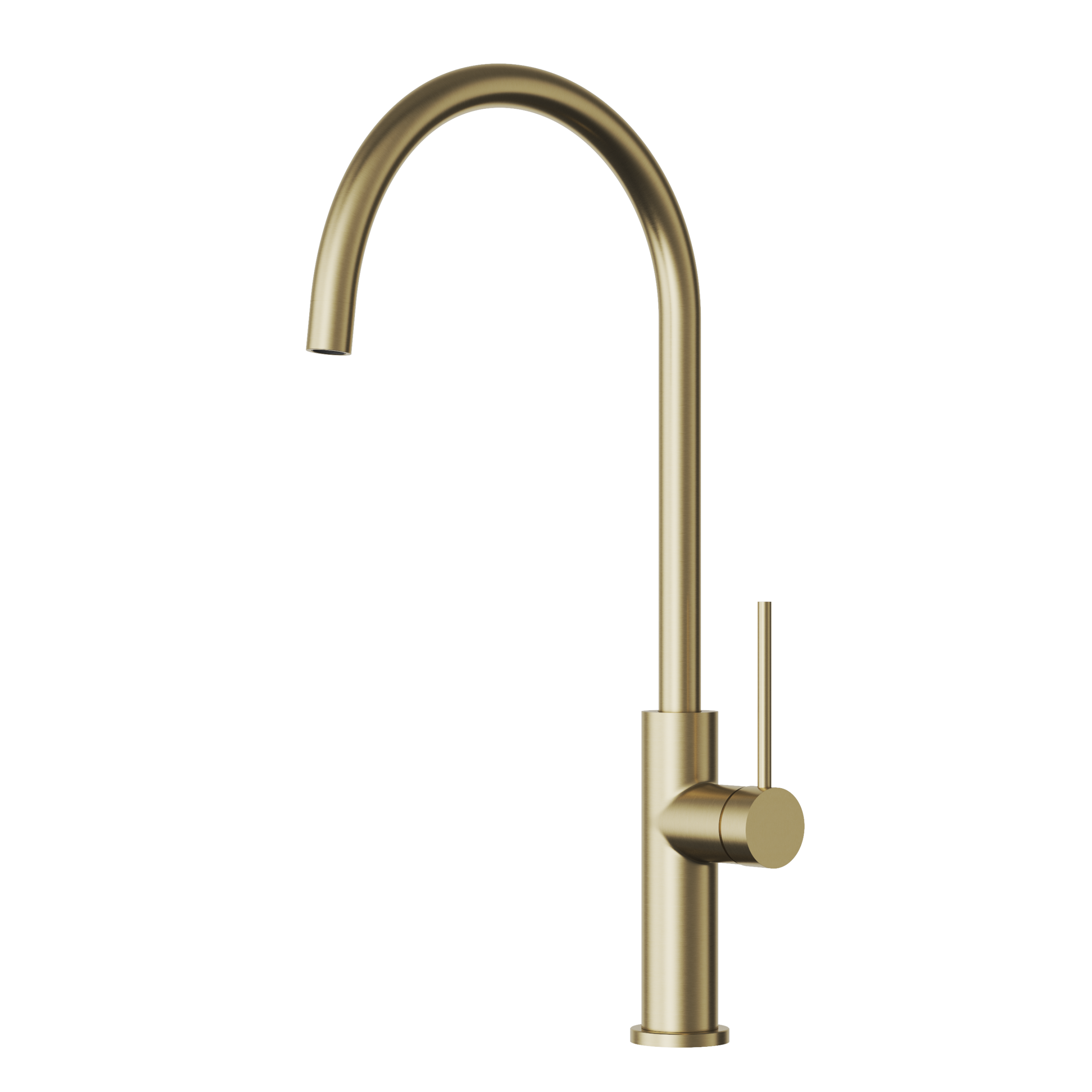 Bateria kuchenna Kran Brushed gold Wylewka Obrotowa Stojąca Prestige SLIM Premium